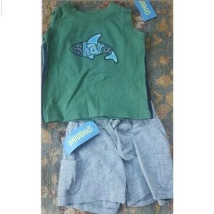 Boys 3-6 Shark Reef outfit shorts & Tank NWT